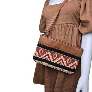 Canyon Sky Southwestern Aztec  Tribal Pattern Crossbody Purse‎ Handbag
